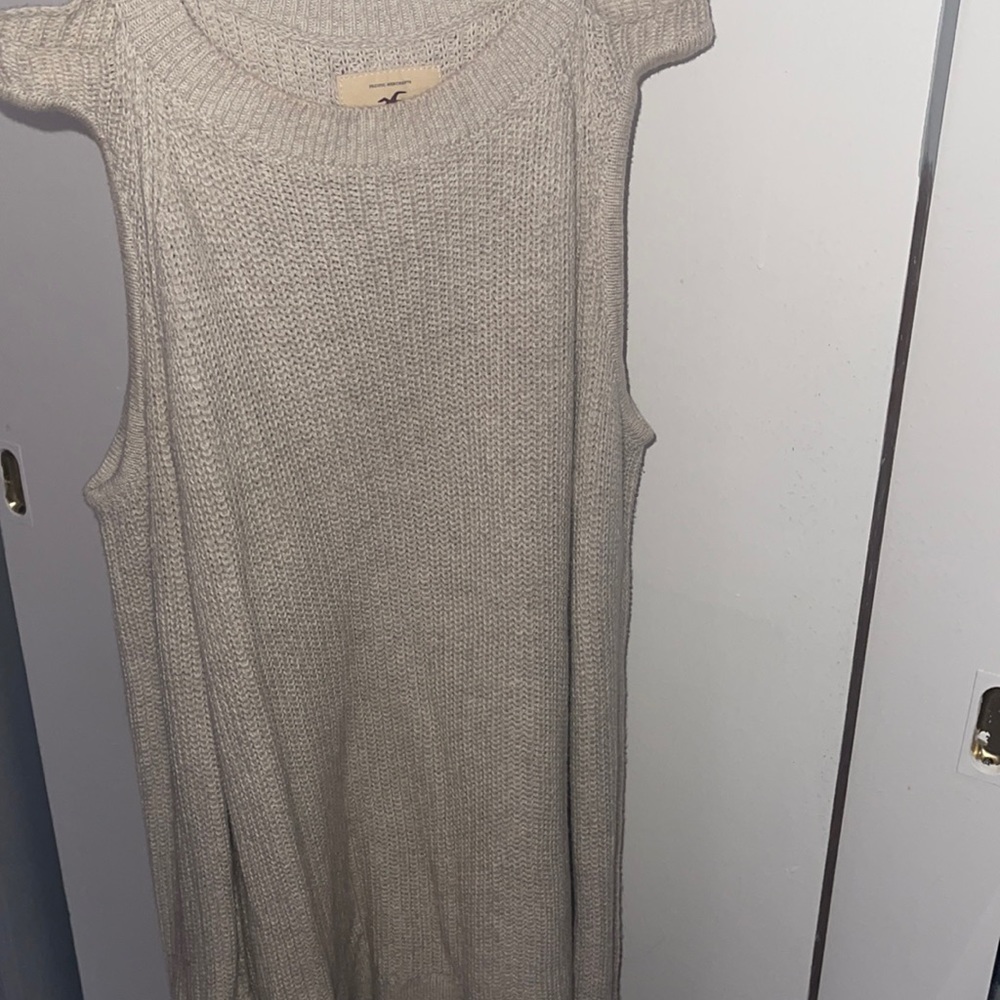 tan sweater from Hollister for winter.  size m